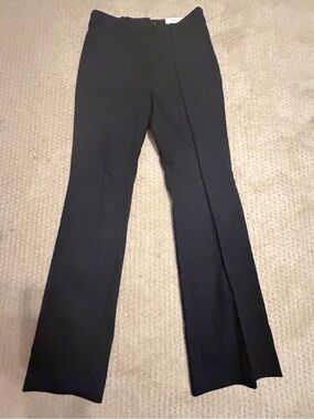 LOFT Sutton Flare Dress Pants Black Size 8 Tall NWT